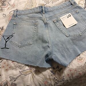 Reformation Sutton Low Rise 2.5” Slouchy on PMJean Shorts Blue - Size 30